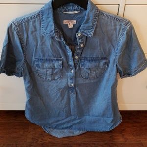 Merona denim top